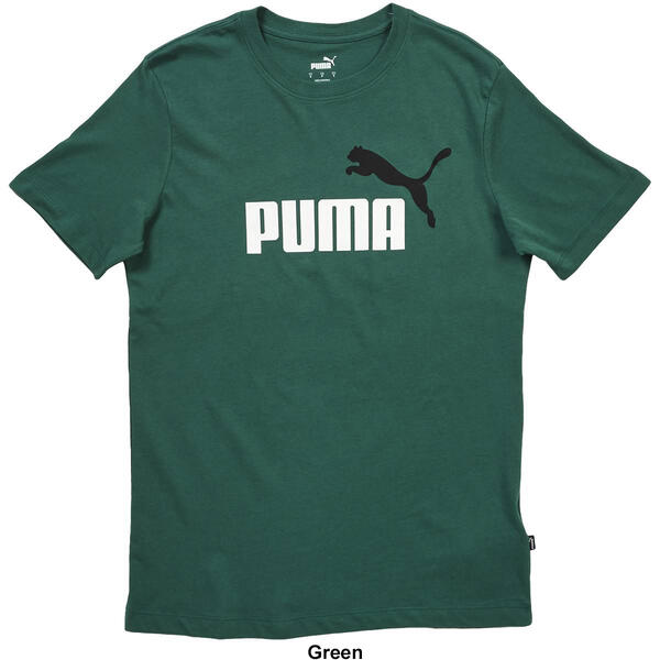 Mens Puma Short Sleeve 2-Color Logo Tee