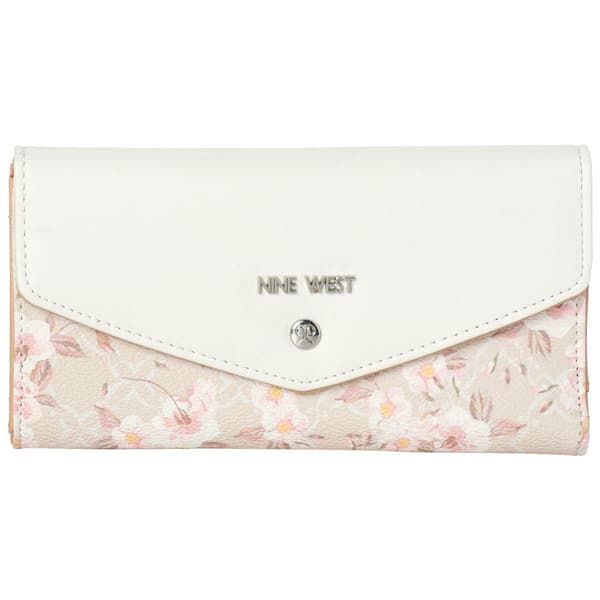Nine West Norah Multi Clutch - Milk Logo Floral