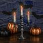 Northlight Seasonal 13.75in. Silver Skull Halloween Candelabra - image 5