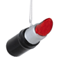 Northlight 3.75in. Black & Red Lipstick Glass Christmas Ornament - image 1
