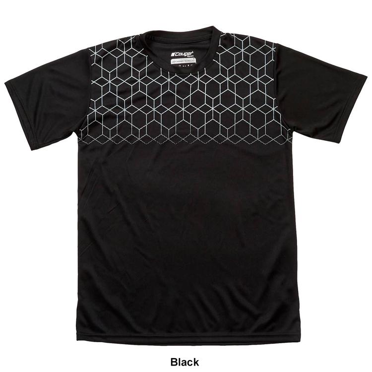 Mens Cougar® Sport Solid Geometric Chest Short Sleeve Tee
