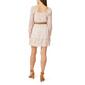 Juniors Wallflower Long Sleeve Chiffon Ditsy Belted A-Line Dress - image 2