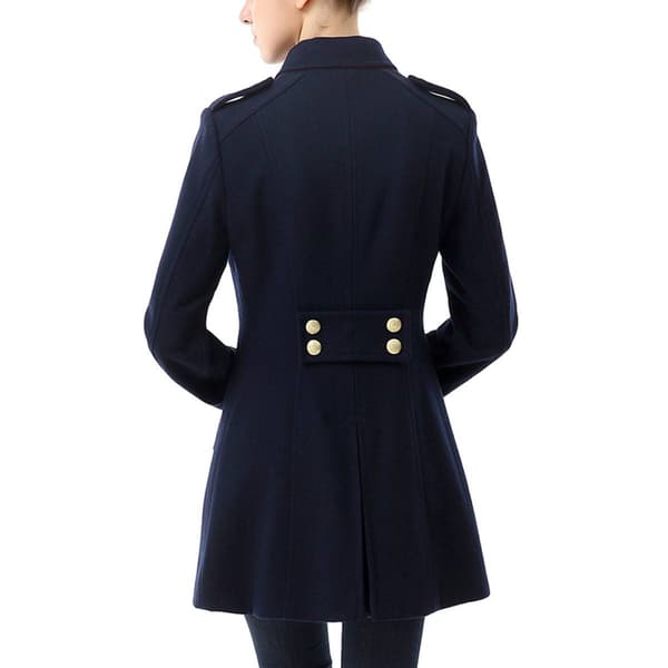 Womens BGSD Wool Fitted Peacoat