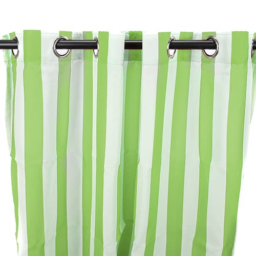 Jordan Manufacturing Outdoor Curtain Panel - Kiwi Stripe - image 
