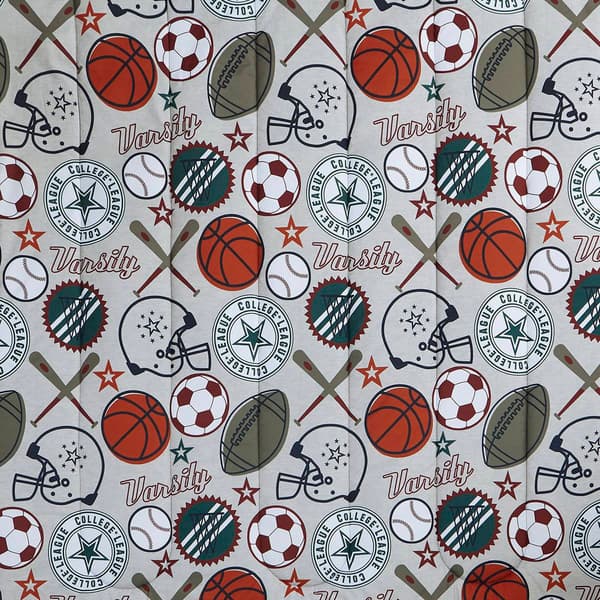 Alex &amp; Bella League Sports Microfiber Comforter Bedding Set
