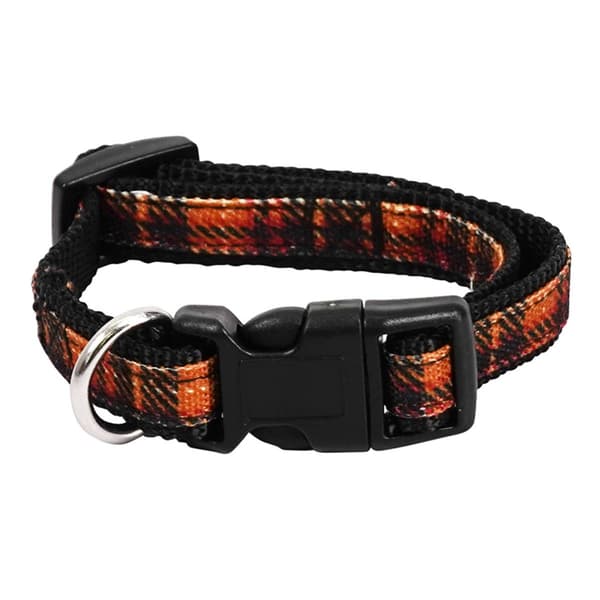 Best Furry Friends Cider Plaid Pet Collar - image 