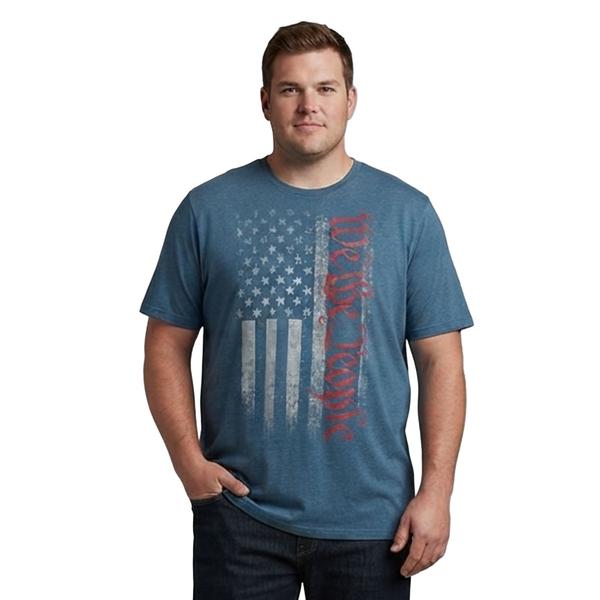 Mens Big & Tall Home of the Brave We The People Graphic Tee - image 