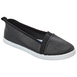 Womens Take A Walk Perforated Slip-On Comfort Flats
