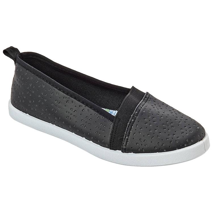 Womens Take A Walk Perforated Slip-On Comfort Flats