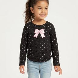 Girls (4-6x) Freestyle Revolution Dots & Bow Side Cinch Top