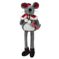 Sitting Plush Christmas Mouse w/ Candy Cane - image 1