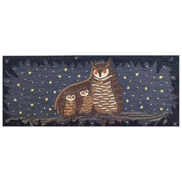Liora Manne Frontporch Owl Family Rectangular Runner