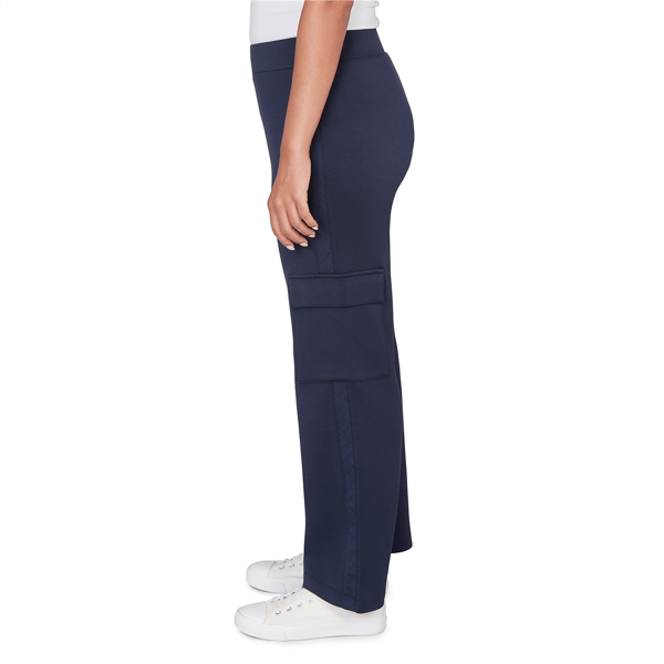 Petite Ruby Rd. Jetsetter Luxe Knit Cargo Ankle Pants