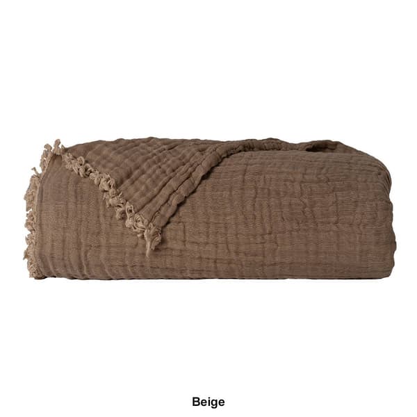 Truly Soft Textured Organic Throw Blanket