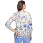 Womens Alfred Dunner Santa Fe Tropical Floral Border Blouse - image 2