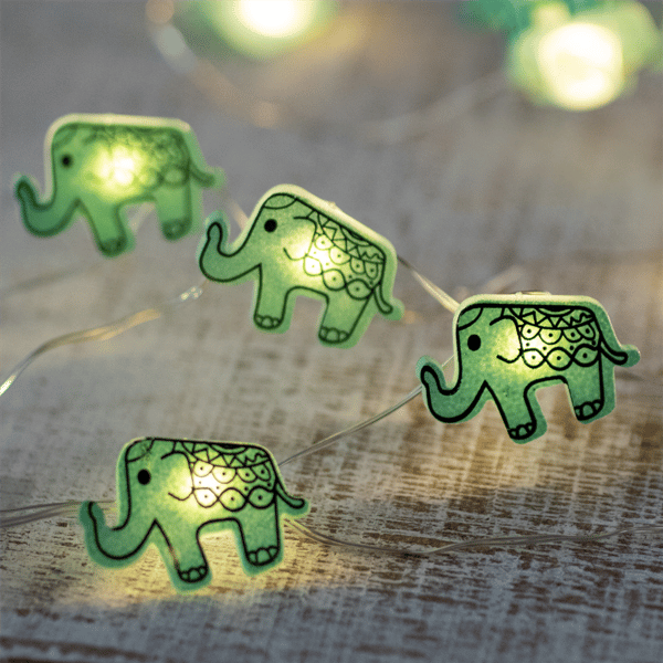 Northlight LED Elephant Fairy Lights, 10ct - image 