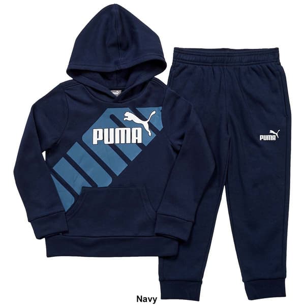 Boys &#40;4-7&#41; Puma&#174; 2pc. Big Logo Hoodie & Jogger Sweatpants Set