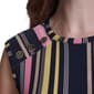 Womens Tommy Hilfiger Cap Sleeve Shoulder Button Stripe Blouse - image 4