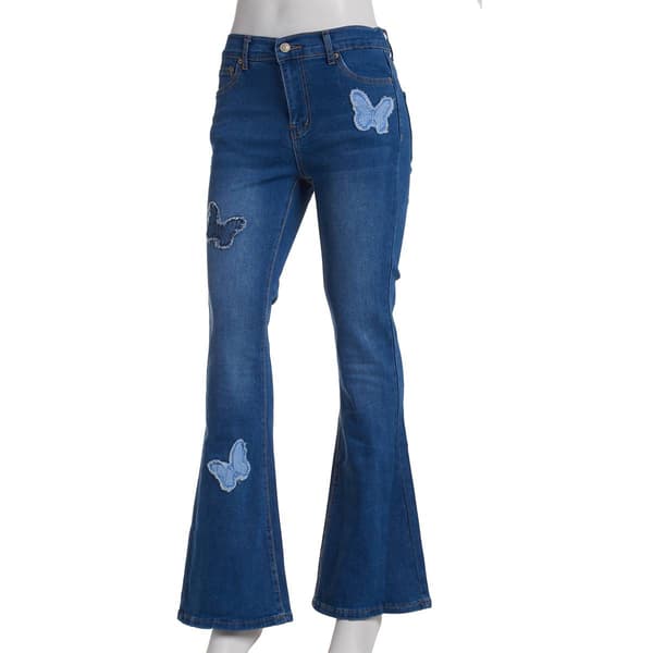 Juniors No Comment Metamorphosis Mid Rise Denim Jeans