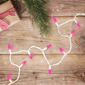 Northlight 22.5ft. LED C6 Faceted Pink Christmas Lights - image 2