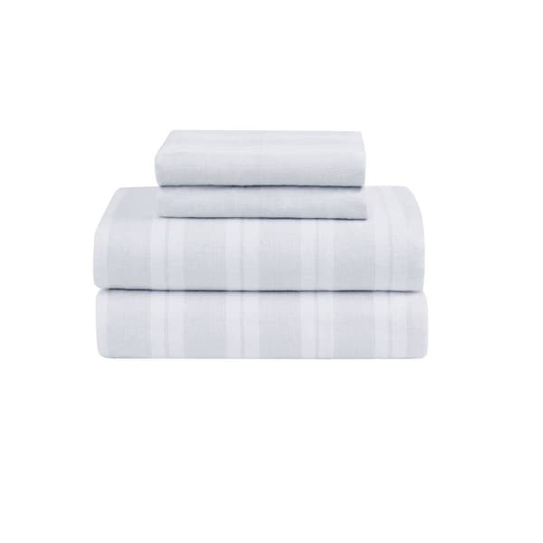 Truly Soft Bryce Stripe Twin Flannel Sheet Set - image 