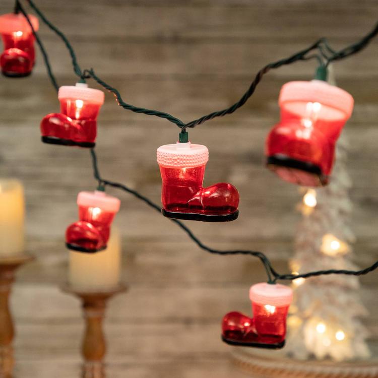 Northlight Seasonal 10ct. Santa''s Boots Christmas Lights