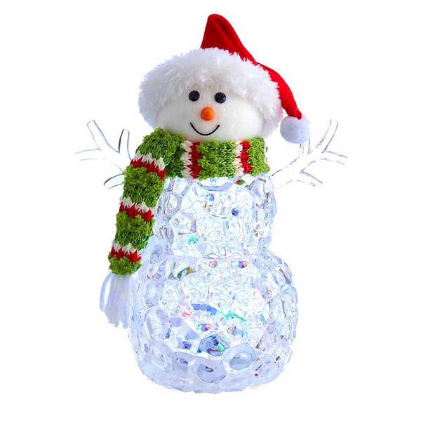 Kurt Adler 9.45-Inch Light-Up Snowman Table Piece - image 