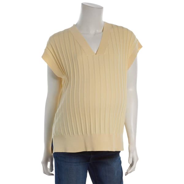 Womens aimee & coco Rib V-Neck Solid Maternity Sweater - image 