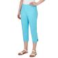 Womens Hearts of Palm Spring Into Action Solid Tech Capri Pants - image 3