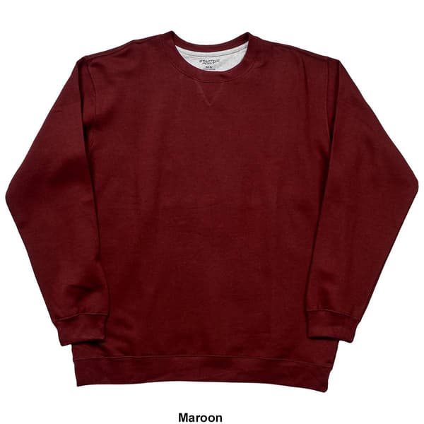 Mens Big &amp; Tall Starting Point Solid Long Sleeve Sweatshirt