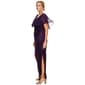 Womens Connected Apparel Chiffon Overlay Eyelash Evening Gown - image 8