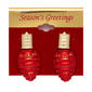 Red Crystal Christmas Tree Light Bulb Earrings - image 2