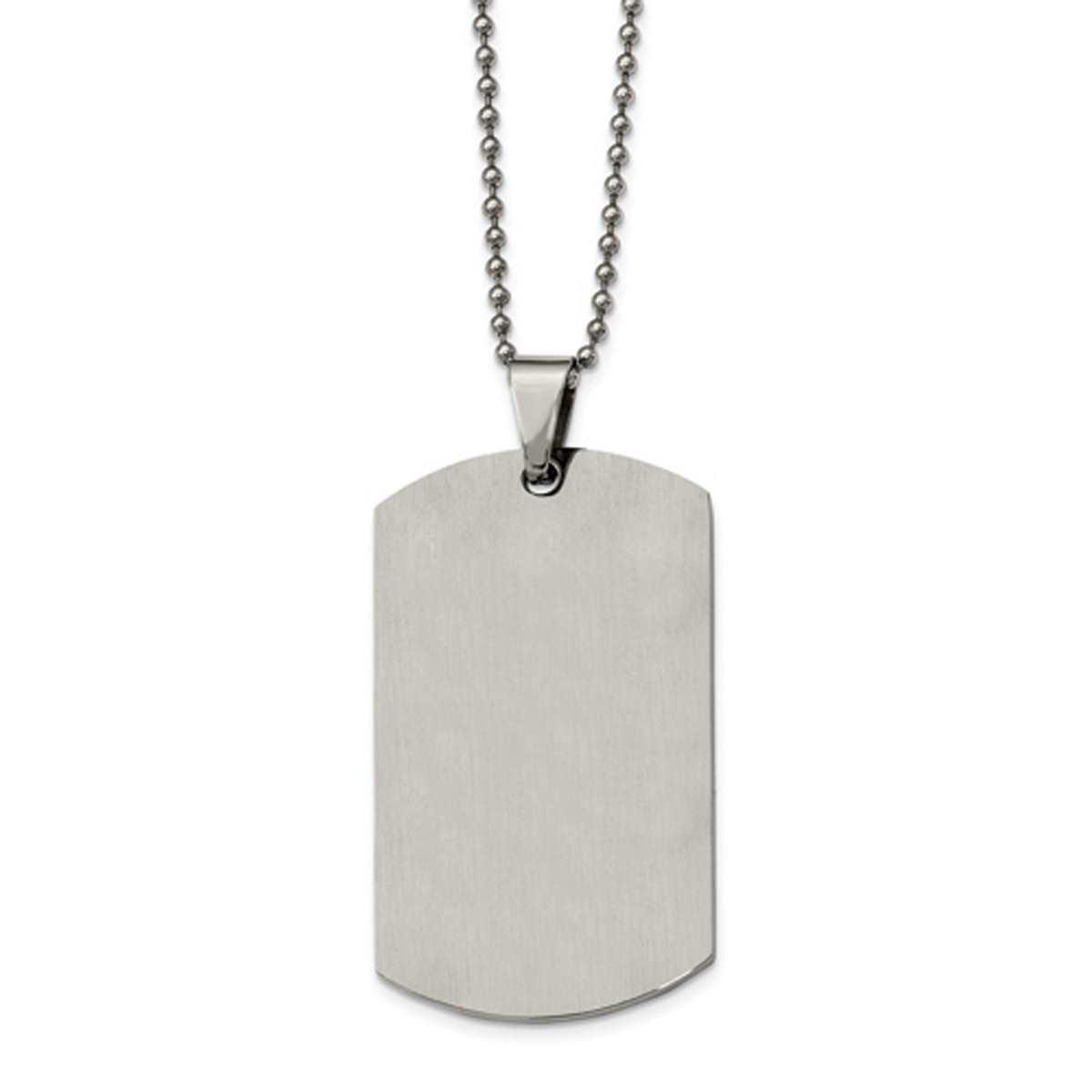Mens Gentlemen's Classics™ X-Large Rounded 2mm Edge Necklace