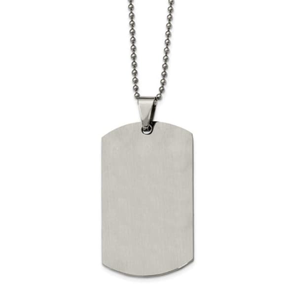 Mens Gentlemen's Classics&#8482; X-Large Rounded 2mm Edge Necklace