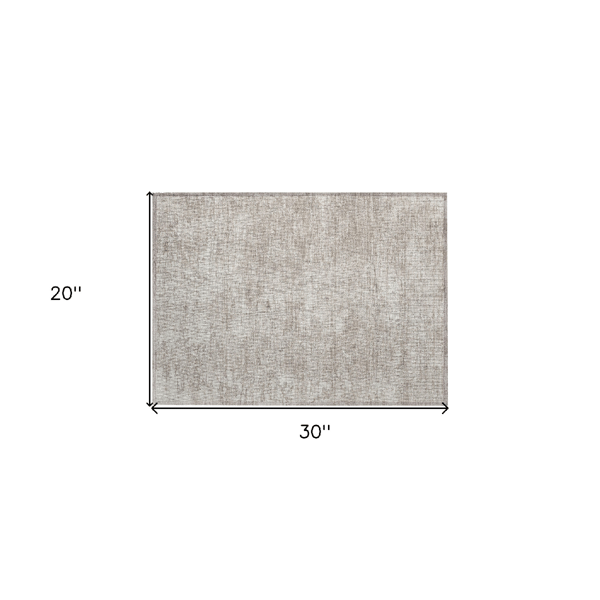 HomeRoots Ivory Abstract Non Skid Indoor Outdoor Accent Rug