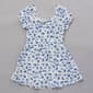 Girls (7-12) As U Wish Floral Puff Short Sleeve Tie Front Dress - image 1