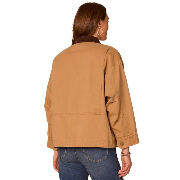 Womens Democracy Snap Button Front Barn Jacket