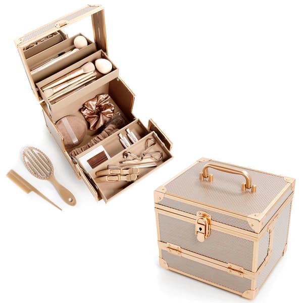 Conair&#40;R&#41; 100pc. Bronze Beauty Case - image 