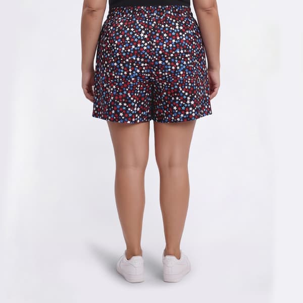 Plus Size Runway Ready Americana Ditsy Stars Shorts