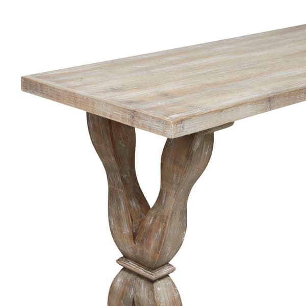 9th & Pike® Brown Wood Farmhouse Console Table