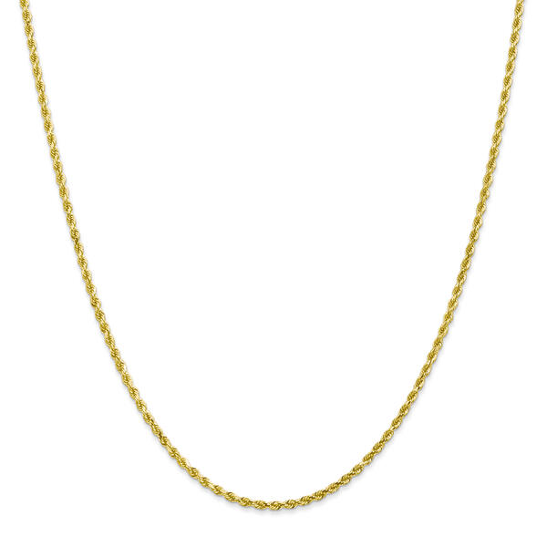 Gold Classics&#40;tm&#41; 10kt. 2mm 24in. Diamond-Cut Rope Chain - image 