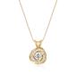 Forever Facets 18kt. Gold White Sapphire Necklace - image 2