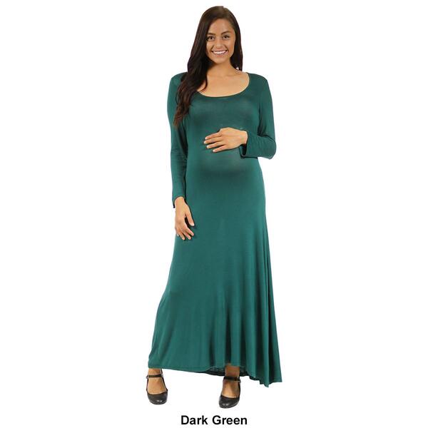 Plus Size 24/7 Comfort Apparel A-Line Maternity Dress