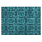 HomeRoots Floral Medallion Non Skid Indoor Outdoor Accent Rug - image 2