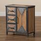 Baxton Studio Laurel Oak Brown Wood 3-Drawer Storage Cabinet - image 8