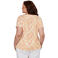 Plus Size Hearts of Palm Fun in the Sun Geometric Abstract Blouse - image 1