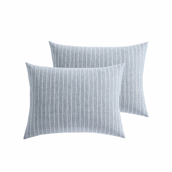 Palm Aire Jackson 3pc. Light Blue Stripe Cotton Comforter Set