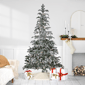 Northlight 6.5ft. Real Touch™ Pre-Lit Flocked Fir Christmas Tree - image 6