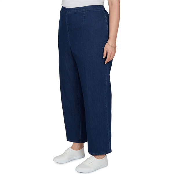 Plus Size Alfred Dunner Tuscany Pull On Jeans - Short Length