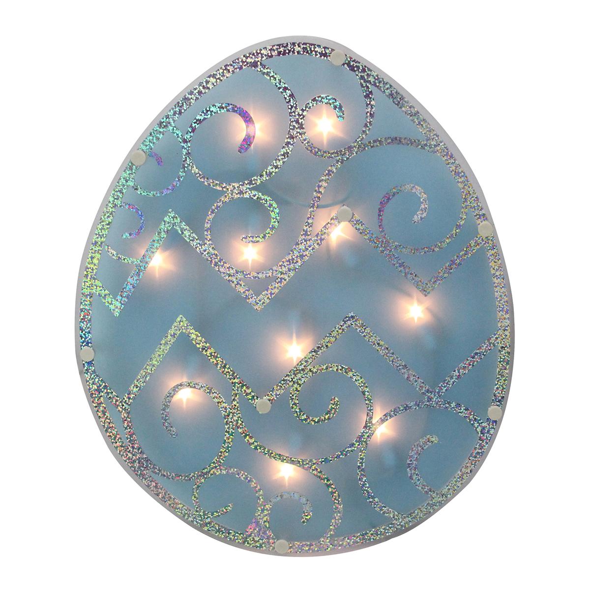 Open Video Modal for Northlight Seasonal Blue Easter Egg Window Silhouette Decoration